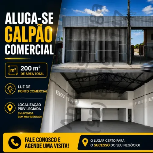 Galpão para aluguel possui 200 metros quadrados em Jorge Teixeira - Manaus - AM