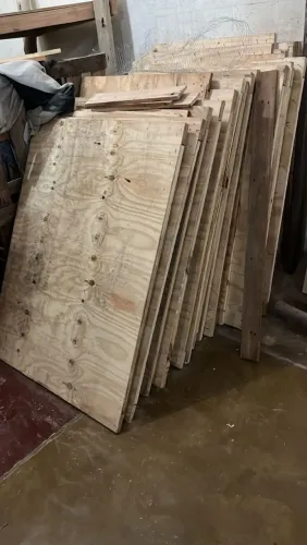 Placas de madeira de pinus
