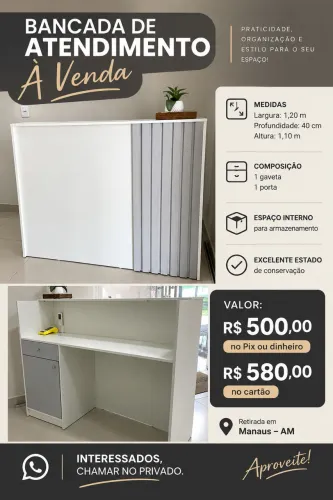BANCADA DE ATENDIMENTO.