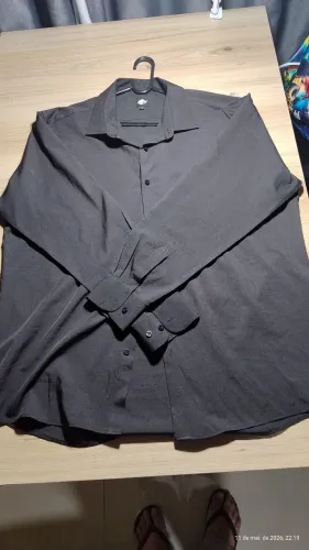 Camisa social masculina preta n°5