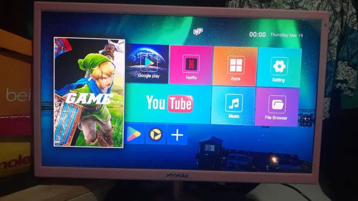 Monitor Mymax 21,5" Full HD Slim (Rosa) - Na Caixa Original