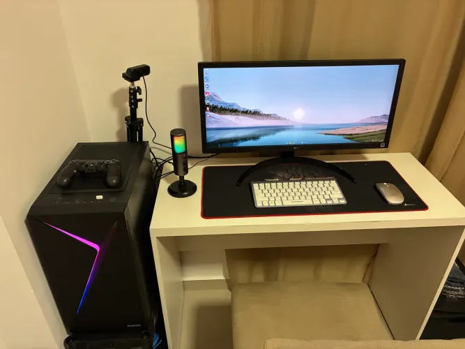 ? PC Gamer Ryzen 5 5600G 16GB + Monitor LG UltraWide 75Hz Completo