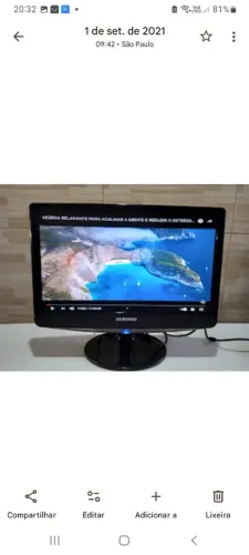 Monitor Samsung 16 polegadas entrada vga usado!!!