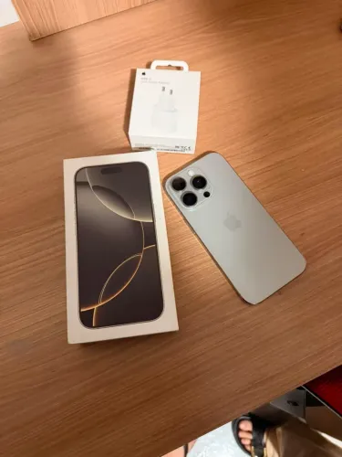 IPHONE 16 PRO 128GB TITÂNIO NATURAL - CONDIÇÃO EXCELENTE!