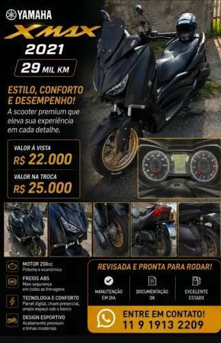 Yamaha Xmax 2021/2021 28 mil km
