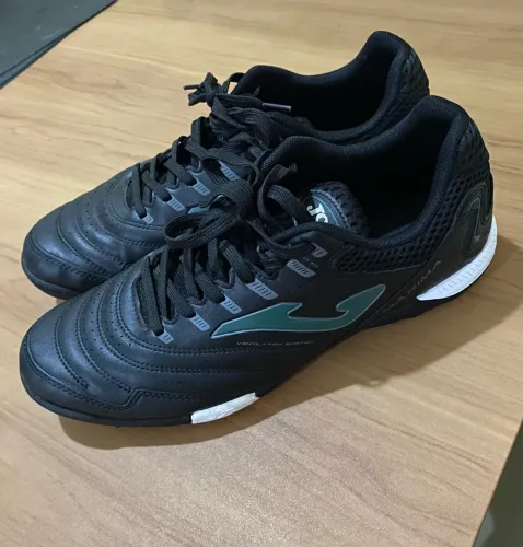 Chuteira society Joma Maxima masculina - preto + verde/Tamanho 42