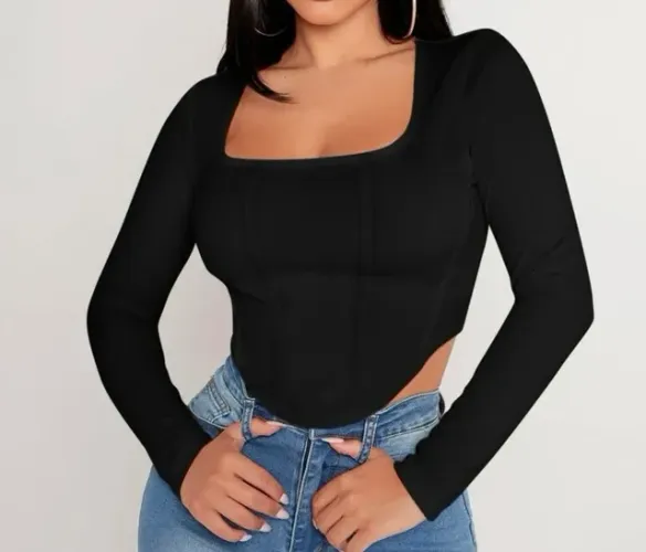 VENDA - cropped com barbatana NOVO