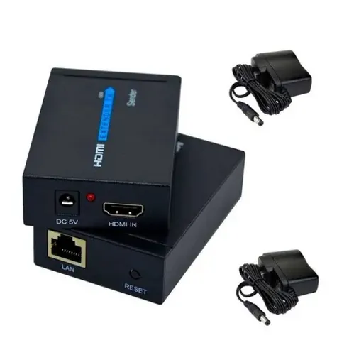Extender Hdmi 60m Extensor Hdmi 60m Cabo De Rede