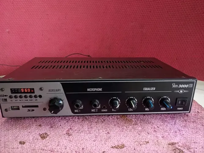 Amplificador para Som ambiente Fram Slim 3000 Usb