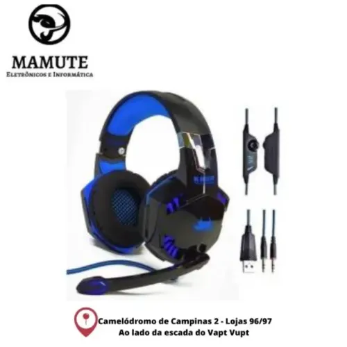 Headset Fone De Ouvido Gamer Usb Pc Ps3 Ps4 Knup Kp-455a