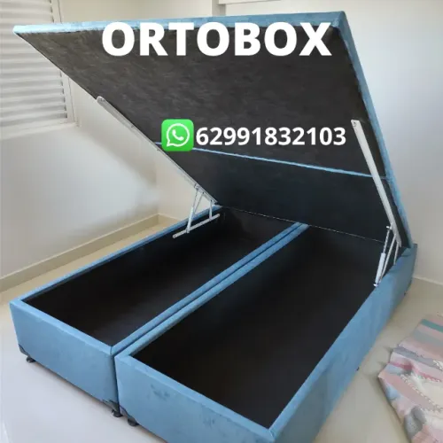 Cama box Baú Queen size blindado e reforçado