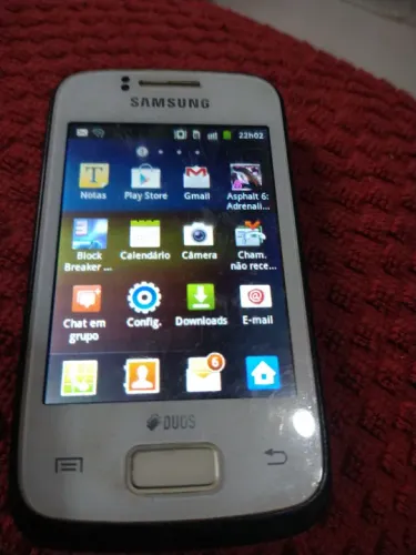 Celular Samsung modelo GT-S 6102 Branco ler descrição