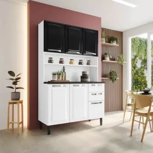 Armario Cozinha 1.05M C/6 Portas 2 Gavetas de AÇO. Produtos Novos Direto da Fábrica.