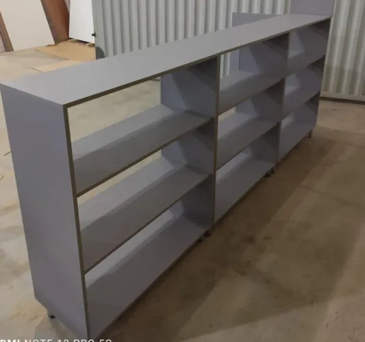 Kit balcoes Cinza Titaniun 107x87x35 cada modulo