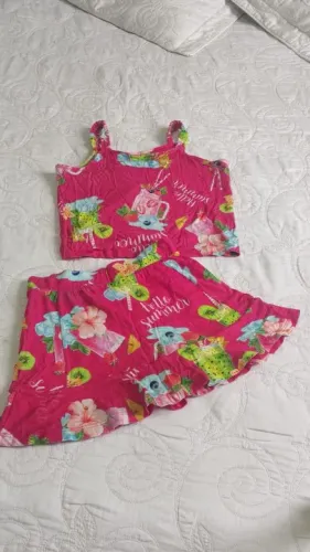Conjunto Shorts saia Trick Nick 6 anos