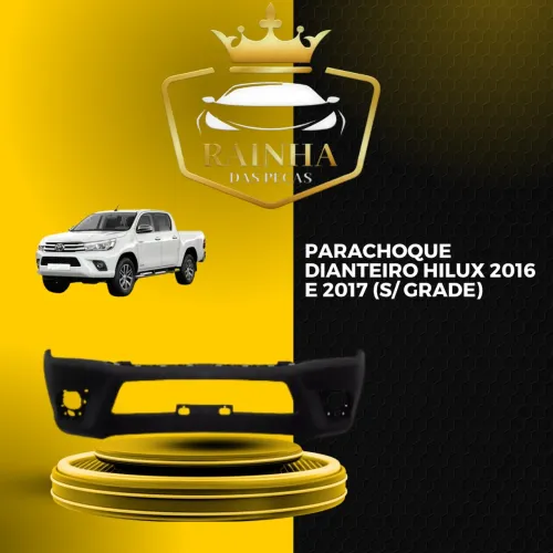 Parachoque Dianteiro Hilux 2016 e 2017 (S/ Grade)