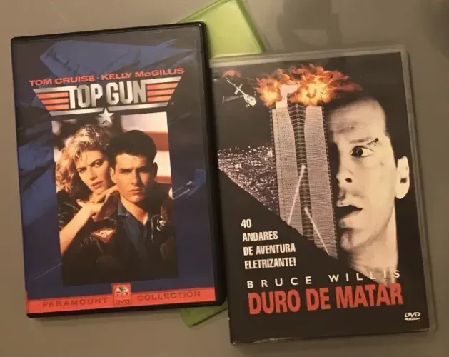 Top Gun + Duro de Matar 1 e 2 DVDs Originais