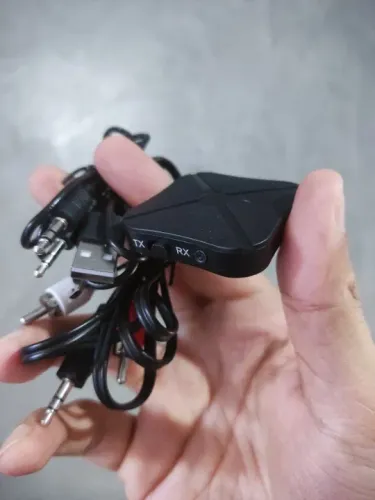 Receptor e Transmissor de Áudio Bluetooth 5.0 - Recarregável - Novo