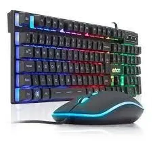 Kit Gamer Exbom BK-G550 RGB Teclado Semimecânico e Mouse 2.400DPI - WZetta
