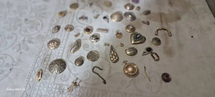 Lote de botões vintage para artesanato