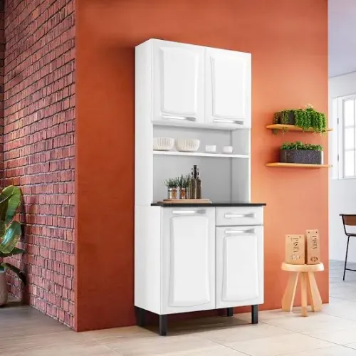 Cozinha aço Itatiaia pratika branco - FRETE GRÁTIS 