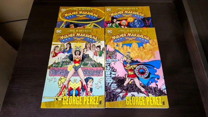 Mulher-Maravilha 1 a 4 - George Perez - Completo - Lendas do Universo DC - HQ Panini