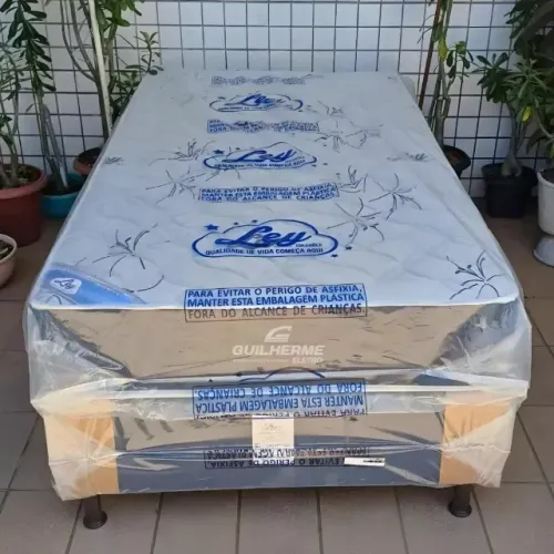 Cama Solteirão Travesseiro de Brinde Conjunto box Solteirão Cama Box Solteirão