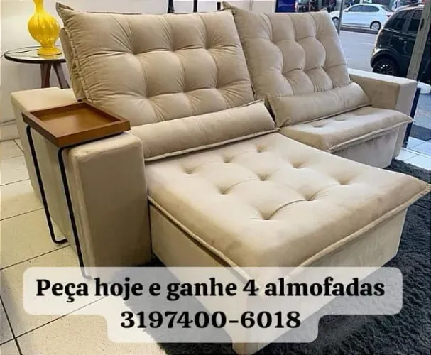 Sofá retrátil luxo, compre direto da fábrica,  preço exclusivo 