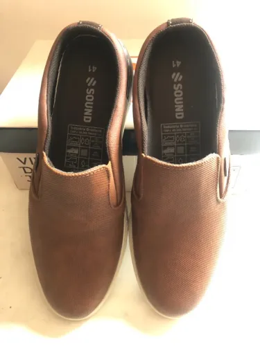 Slip On Mule Masculino Casual Calce Fácil Caramelo Sound Shoes41 novo