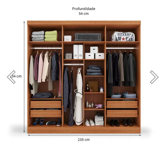 Guarda Roupa Casal Grande Novo