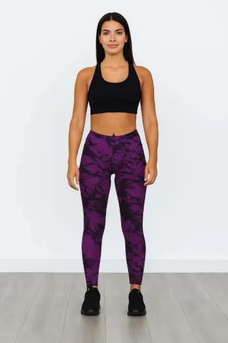 Legging Feminina Tie-Dye Roxa ( tamanho GG )