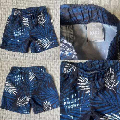 Short Infantil Hering Kids ? Estampa Tropical ? Tamanho P
