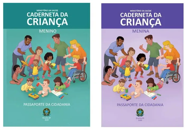 MIOLO caderneta de vacinação - Menino e Menina