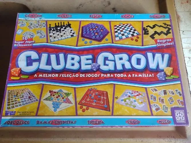 Clube Grow Conjunto de 10 Jogos Clássicos Completo