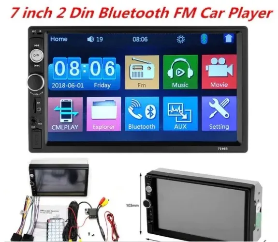 Central Multimídia MP5 Player Automotivo 2 DIN Ley2068 Lehmox - Conecte-se ao Futuro