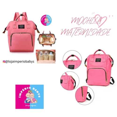 Bolsa maternidade- Rosa
