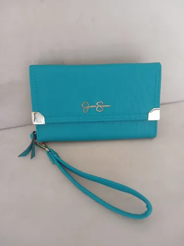 Bolsa de mão feminina Jessica Simpson turquesa