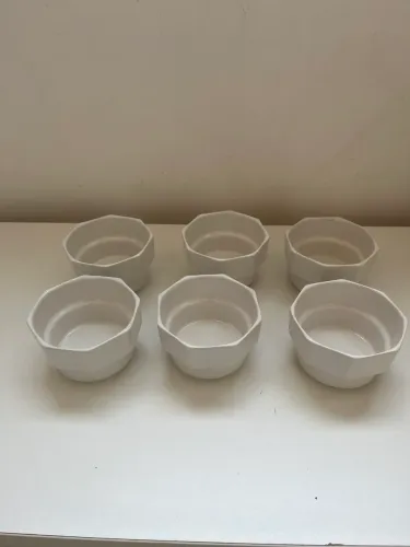 06 potes pequenos porcelana para molhos etc