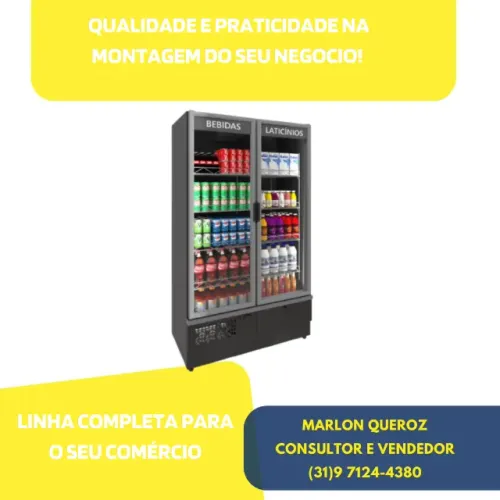 Expositor de Bebidas 2 Portas Polar Novo