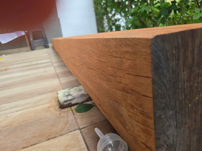 Viga de madeira em Massaranduba 20x20 3,5m