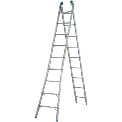 Escada Extensiva de Alumínio 9x2 degraus Mor #N