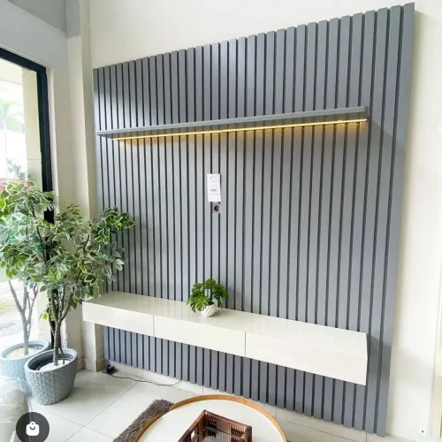 Painel Ripado Cinza 2.30cm