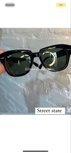 Street state RayBan padrão unissex óculos de sol