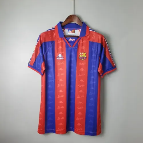 Camiseta Barcelona - 1995/1996 Home  M + Brinde chaveiro 