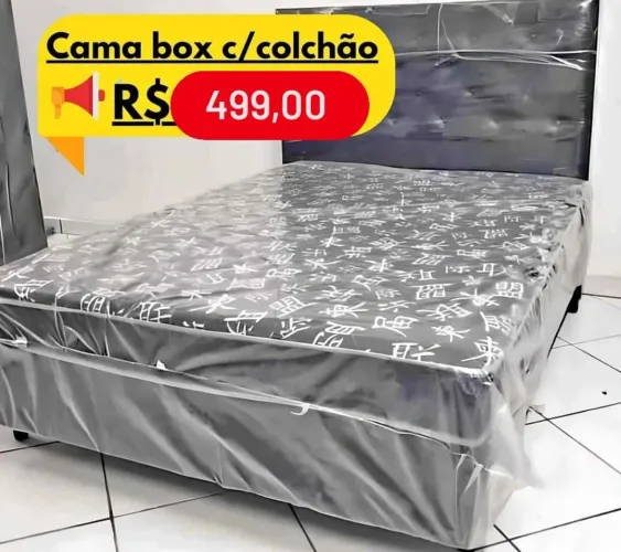 Camas box novas direto da fábrica e só paga na hora da entrega, frete grátis 