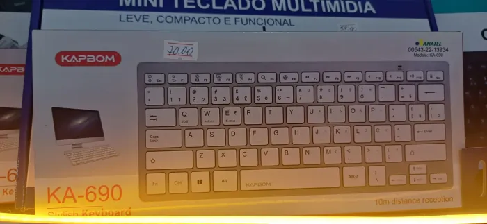 Teclado Sem Fio Kapbom KA-690 - Compacto e Funcional