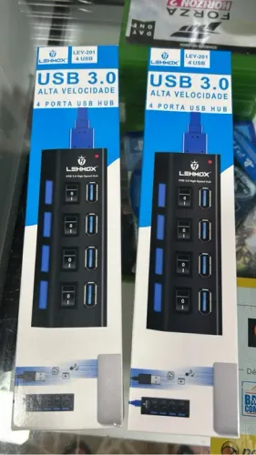 Hub USB 3.0 4 Portas Alta Velocidade Lehmox