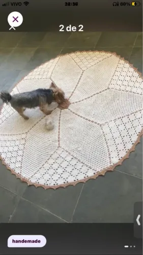 Tapete de crochê artesanal - Decoração única para sua casa