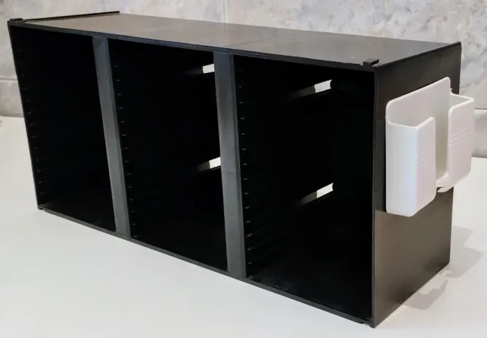 Organizador para 45 CDs/DVDs com Porta-trecos