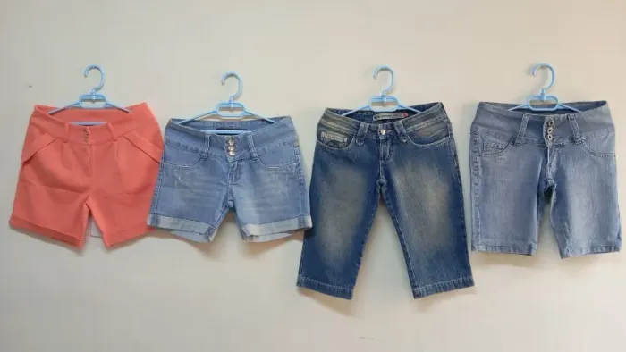 LOTE C/7 SHORTS/BERMUDAS FEMININAS 34/36/38/40